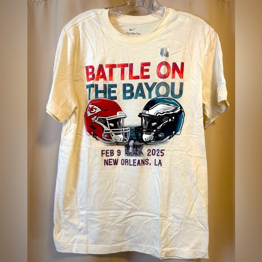 NIKE/NFL official 2025 Super Bowl LIX Battle in the Bayou Tee